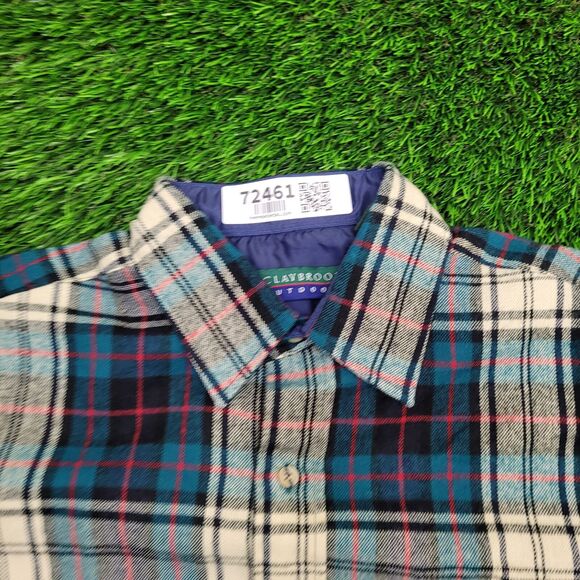 Vintage Y2K Claybrooke Outdoors Plaid Button-Down Shirt Medium - Picture 10 of 12